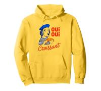 Oui Oui Croissant, Funny Dog, Funny French Meme Pullover Hoodie