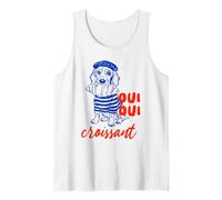 Oui Oui Croissant, Funny Dog, Funny French Meme Tank Top