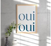 Oui Oui Poster - Print only - GCP157 - Matte finish (A3 (297mm x 420mm))