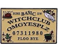 Ouija Board Basic Witch Club OMG Yes Plz Floo Bye Sure Ew 1.4" Enamel Pin