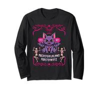 Ouija Board Cat Yes No Gothic Ouija Pagan Satanic Long Sleeve T-Shirt