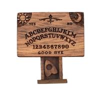 Ouija Board Game - Wooden Spirit Talking Board with Planchette for Divination | 1.3x0.87x0.39 Inches |, Seance, Halloween Decor, Occult Practices, Spiritual Communication, Mini Board for