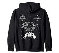 Ouija Board Gothic Ouija Pagan Satanic Paranormal Halloween Zip Hoodie