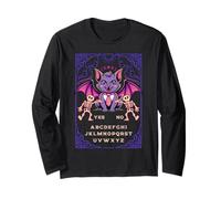 Ouija Board Vampire Cat Yes No Gothic Ouija Pagan Satanic Long Sleeve T-Shirt