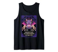 Ouija Board Vampire Cat Yes No Gothic Ouija Pagan Satanic Tank Top