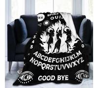 Ouija Board Witch Dancing Blanket, Soft Blankets Flannel Bed Throw Cozy Lightweight Plush Gifts for Women Men Boys Girls Sofa Couch Bedroom Living Rooms Warm All Season, Home Decor, Small 50"x40"