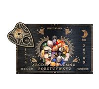 Ouija Spirit Board - Wooden Decision Board with Letters and Numbers | Ghost Pendulum Board - Mystical Fortune Telling Decoration - Planchette Board for Girls, Friends, Gifts and Spirit