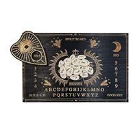 Ouija Spirit Board - Wooden Message Board Planchette with Numbers | Decision Maker for Home Yoga Meditation Room Spiritual Decoration Instruction Tool Set with