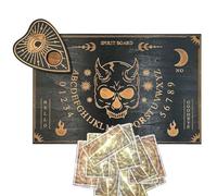 Ouija Spirit Board - Wooden Message Board Planchette with Numbers | Decision Maker for Home Yoga Meditation Room Spiritual Decoration Instruction Tool Set with