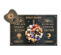 Ouija Spirit Board - Wooden Message Divination Board, Planchette with Numbers | Pendulum Decision Maker for Home Yoga Meditation Rooms Spiritual Decor Guidance Tool Set with Mystical Energy