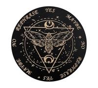 Ouija Spirit Board - Wooden Pendulum Board Set | 26-Lettered Alphabets Dowsing Pendulum | Crystal Dowsing | Board Crystal Dowsing Set for Divination Ouija Spirit Board Message Boards