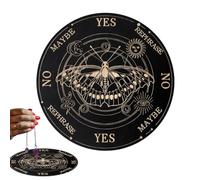 Ouija Spiritic Wooden Table - Stretch for Esoteric Practice, Manual Spiritual Tool | for Energetic Communication, Vintage Style Decorative Planets, G