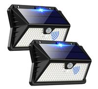 OUILA Solar Security Light Outdoor 310 LED Solar Lights Outdoor Motion Sensor, 300° Wide Angle Outdoor Wall Lights IP65 Waterproof 3 Modes, Solar Powered Lights for Garden Fence Door Garage (2 Pack)