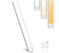 OUILA Under Cabinet Kitchen Lights, [1 Pack] 41cm 3 Color Stepless Dimming Motion Sensor Lights Indoor, 2800mAh USB-C Rechargeable LED Lights for Cupboard, Kitchen