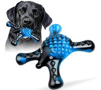 Ouilter Tough Dog Chew Toys for Aggressive Chewers- Use of Durable Nylon with Natural Bacon Flavor for Large Breed to Keep Them Busy, Clean Dental Teeth, Relief Bredom Stress