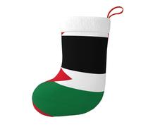 OUInbvv Christmas Stocking Jordanian Flag Print Decorate Soft and Skin-Friendly Pendant for Festival Party Family Fun