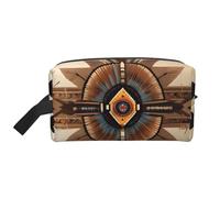 OUInbvv Native American Painting Large Capacity Travel Toiletry Bag Portable Storage for Daily, Study, Fitness and Travel