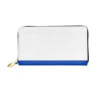 OUInbvv Russian Flag Handheld Wallet with Metal Zipper Passbook and Check Holder Soft Lightweight Design Compartments