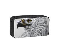OUInbvv Simple and Light Sketching an eagle Pen Case Large Capacity Convenient for School Stationery Small Items