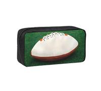 OUInbvv Simple and Light White Rugby Ball Pen Case Large Capacity Convenient for School Stationery Small Items