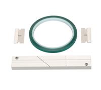 Ouitble 1/4 10 Inch Tape Splicing Set Professional Tape Splicing Block with Leader Tape and 2 Cutting Blades for Revoxsonido 1/4 10 Inch Open Reel Tape Media Green