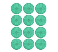 Ouitble 12pcs Button Cover Replacement Professional Mechanical Push Button Cover Compatible with Kailh Cherry TTC Akko Glorious Switches for Fighting Gamers ABS Frosted 25.3mm 12 (Green)
