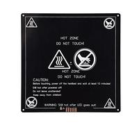 Ouitble 12V 220x220mm Aluminum Heat Bed Hot Plate for 3D Printer High Sensitivity Rapid Response Stable Power Supply Black MK3 Model