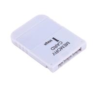 Ouitble 1MB Memory Card Stick For 1 Game Portable Easy to Use Save Gaming Progress Essential Accessory White Plastic
