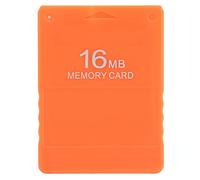 Ouitble 2 Memory Card High Speed Professional 16MB Game Save Storage Accessory Compatible with All Models Slim and Standard Versions Durable ABS Material (Orange)