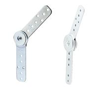 Ouitble 2 Pack Furniture Hinge, Folding Link Hinge with Auto Reset Function for Sofa Armrest Headrest Angle Adjuster from 90 to 180 Degrees
