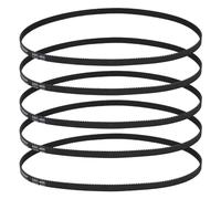 Ouitble 3D Printer Timing Belt Synchronous Drive Belt High Performance Rubber Closed Loop Belt for 3D Printing Machine Accessories Black -6-400MM 5PCs