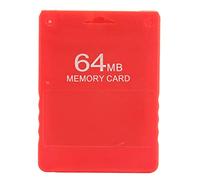 Ouitble 64MB Memory Card High Speed Game Storage Plug and Play Compatible with All Models and FMCB1.966 Essential External Memory for Game Console (Red)
