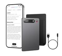 Ouitble AI Voice Recorder with Case 64GB Note Recorder App Control Transcribe & Summarize Support 23 Languages, Ultra-Slim Digital Audio Recorder GPT-4 Integrated for Lectures Meetings Interview