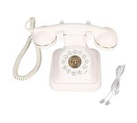 Ouitble Antique Landline Phone Vintage Retro Big Button Corded Telephone Fully Functional ABS Material For Household Office