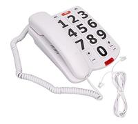 Ouitble Big Button Phone Large Button Landline Telephone Easy Dial Volume Control High Volume Ringer for Elderly Seniors Home Office White
