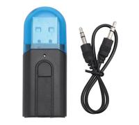 Ouitble Bluetooth 5.0 USB Receiver 2 in 1 Bluetooth Transmitter Receiver with 3.5 mm Aux Jack Cable Microphone Trasmitter Receiver for Car Headphones PC TV Home Stereo System
