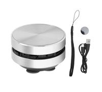 Ouitble Bluetooth Bone Conduction Speaker Wireless Stereo Bass Portable Small Speaker with Suction Cup for Bathroom Outdoor Aluminum Alloy (Silver)