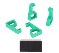 Ouitble Console Cooling Legs Slip Proof Stable Support Feet Stand for Game Console Accessories Effective Cooling High Durability ABS Material 29mm Bottom Length 48mm Height for Old (Green)