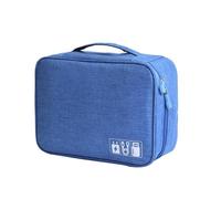 Ouitble Data Cable Storage Bag Travel Charging Cable Organizer Pouch (sky blue)