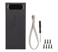 Ouitble DIY Power Bank Kit High Capacity Portable Battery Charger Case with LCD Display Dual USB Output and Type C Input for Smartphones and Tablets ABS Material 16 Slots (Black)