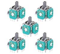 Ouitble Joystick Replacement 3D Analog Sensor Thumb Controller Rocker Ergonomic Design Professional Gaming Accessories for Controllers ABS Material 5Pcs