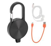 Ouitble Keychain Voice Recorder HD Triple Noise Reduction Mini Voice Activated Recording Device with Large Capacity for Lectures Meetings Interviews Metal Builtin 95mAh Lithium Bat (32GB Memory)