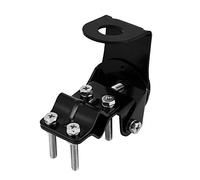 Ouitble Mobile Antenna Mount Bracket Heavy Duty Stainless Steel Adjustable Car Antenna Holder for Two Way Radio Transceiver Universal Fit for Various Vehicles Black