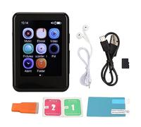 Ouitble MP3 MP4 Player Bluetooth 5.0 HiFi Lossless Touch Screen Music Video Player with Speaker Radio Electronic Book Reading HD Recording for Students Travelers Zinc Alloy 2.5 Inc (8GB)