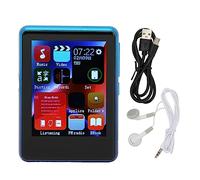 Ouitble MP3 Player Bluetooth 5.0 Support FM Radio 2.4inch Full Touch Screen HD Noise Reduction Portable MP3 Music Player (Blue)