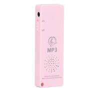 Ouitble MP3 Player Portable Mini Music Player with Lossless Sound Quality Long Battery Life Supports 64GB Memory Card Multifunctional for Students and Audiobook Lovers ABS Material (Pink)