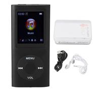 Ouitble Portable MP3 Music Player with 1.8inch TFT Screen HiFi Sound Quality 7 Sound Effect Modes USB Rechargeable Digital Video Music Player for Indoor Outdoor Use ABS Material (Plus 8GB Card)