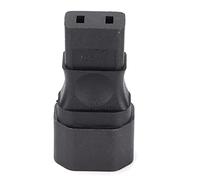 Ouitble Power Adapter Converter Plug IEC320 C14 Male to IEC320 C9 Female Durable Long Life AC Output 6A for Laptops Mobile Phones USB Chargers Copper PVC