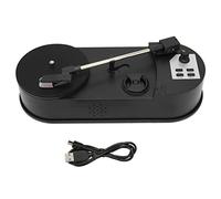 Ouitble Professional Turntable Record Player USB 2.0 MP3 Converter Portable Mini LP to Digital Music for Home DJs Music Lovers ABS Material