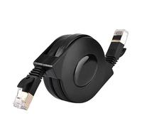 Ouitble Retractable Ethernet Cable CAT6 RJ45 Network Cable Extendable Ethernet LAN Network Cable for PC Flat High-Speed Modem Router (2m)